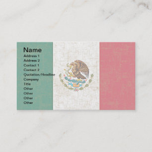 Tarjetas de visita de la BANDERA MEXICANA