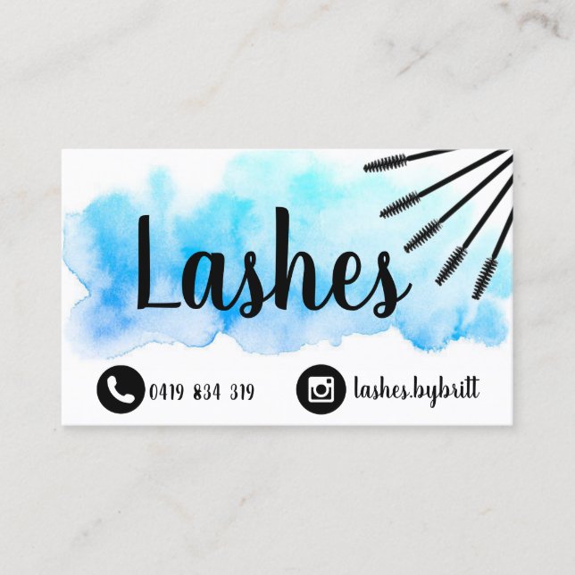Tarjetas de visita de la belleza (Anverso)