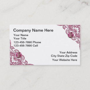 Tarjetas de visita de la belleza