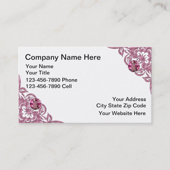 Tarjetas de visita de la belleza (Anverso)