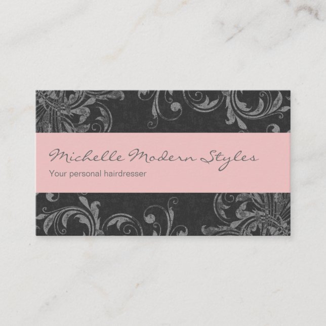 Tarjetas de visita de la belleza del pelo (Anverso)