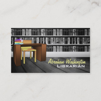Tarjetas de visita de la biblioteca