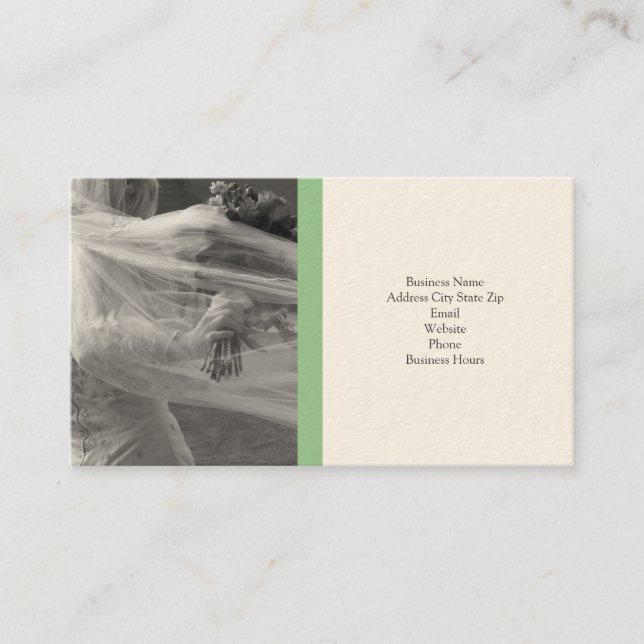 Tarjetas de visita de la boda (Anverso)
