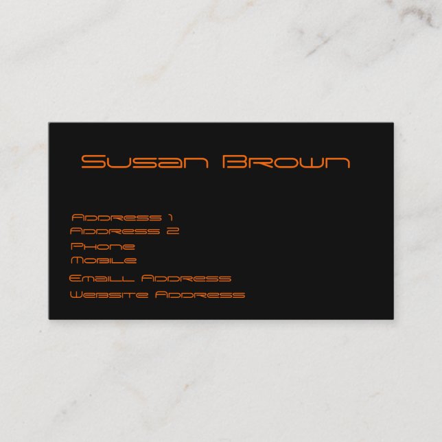 Tarjetas de visita de la cara del cerdo (Anverso)