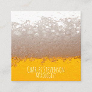 Tarjetas de visita de la cerveza