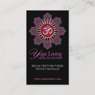 Tarjetas de visita de la chispa de la mandala del