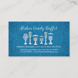 Tarjetas de visita de la comida fría del caramelo