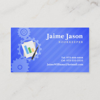 Tarjetas de visita de la contable