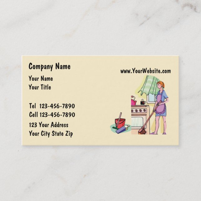 Tarjetas de visita de la criada (Anverso)