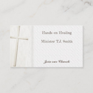 Tarjetas de visita de la Cruz ligera del ministro