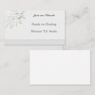Tarjetas de visita de la Cruz ligera del ministro