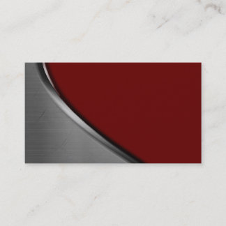 Tarjetas de visita de la curva del metal plateado