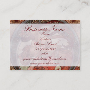 Tarjetas de visita de la danza de Alphones Mucha