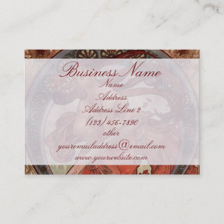 Tarjetas de visita de la danza de Alphones Mucha