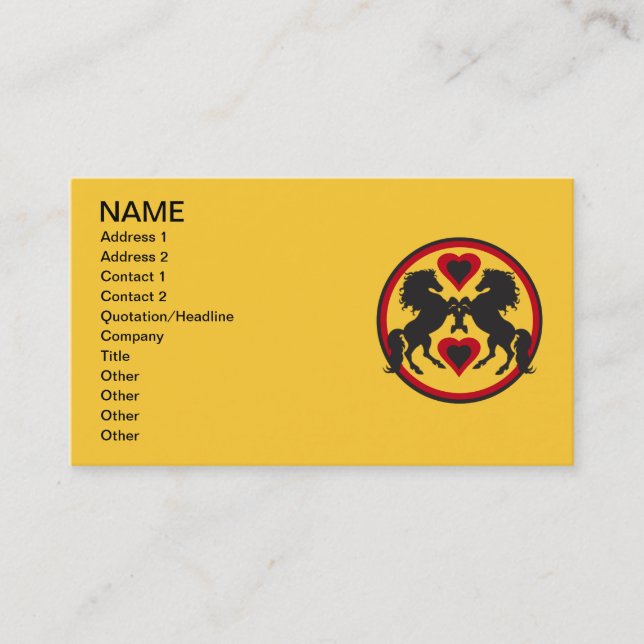 Tarjetas de visita de la DANZA del AMOR de los (Anverso)