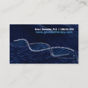 Tarjetas de visita de la DNA