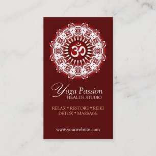 Tarjetas de visita de la edad de la pasión de OM