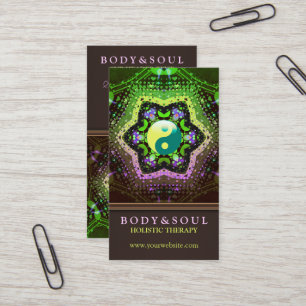 Tarjetas de visita de la edad de YinYang de la