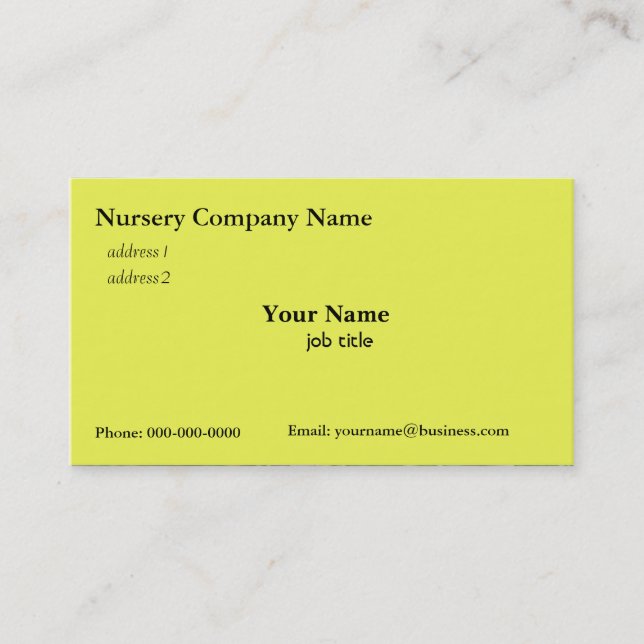 Tarjetas de visita de la empresa de enfermería (Anverso)