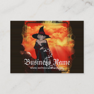 Tarjetas de visita de la fantasía de la bruja 1 d