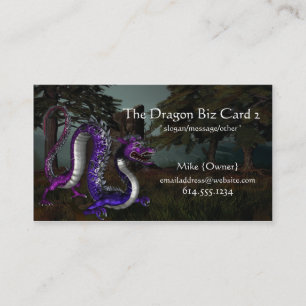 Tarjetas de visita de la fantasía:: Dragón en la
