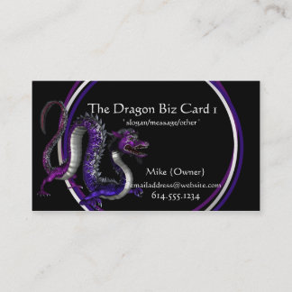 Tarjetas de visita de la fantasía:: Dragón púrpura