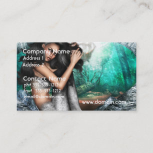 Tarjetas de visita de la fascinación de la sirena