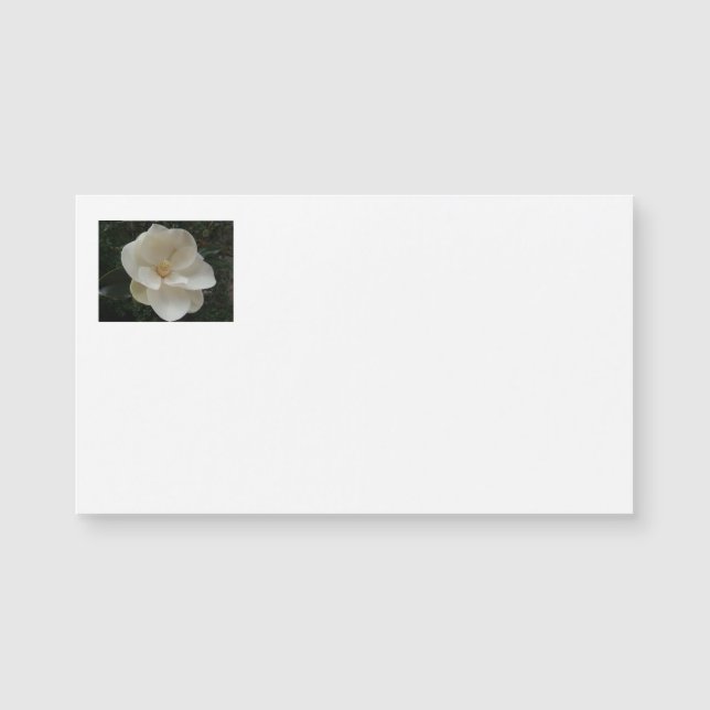 Tarjetas de visita de la flor de la magnolia (Anverso)