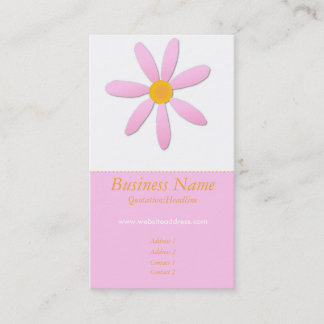 Tarjetas de visita de la flor de la margarita