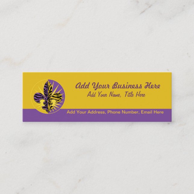 Tarjetas de visita de la flor de lis del tigre, (Anverso)