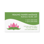 Tarjetas de visita de la flor de Lotus de la