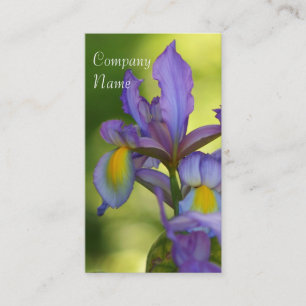 Tarjetas de visita de la flor del iris