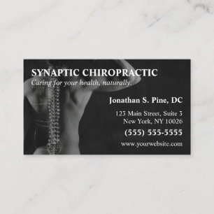 Tarjetas de visita de la foto del Chiropractor
