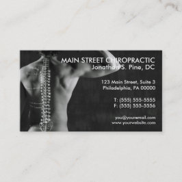 Tarjetas de visita de la foto del Chiropractor