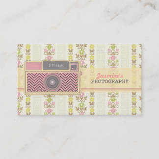 Tarjetas de visita de la fotografía de la cámara