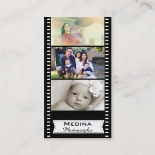 Tarjetas de visita de la fotografía de la tira de