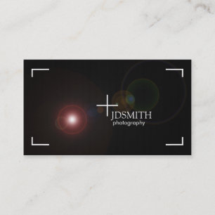 tarjetas de visita de la fotografía del "foco"