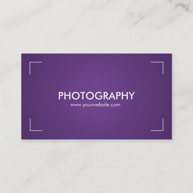 Tarjetas de visita de la fotografía en púrpura y (Anverso)