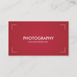 Tarjetas de visita de la fotografía en rojo y