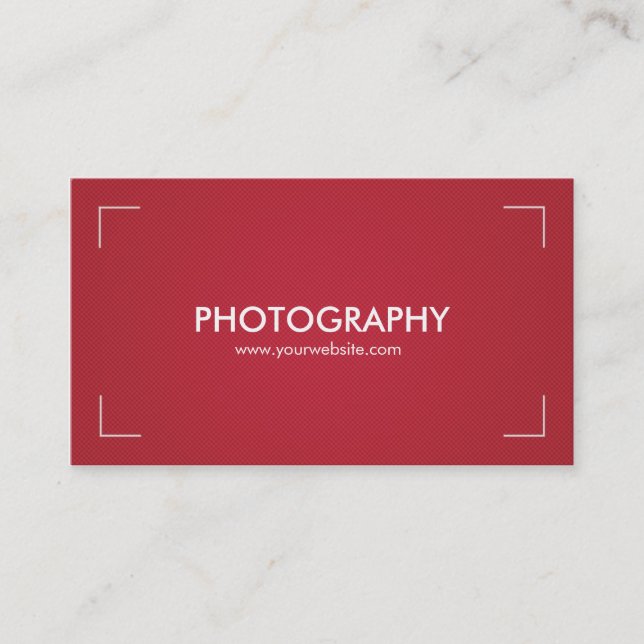 Tarjetas de visita de la fotografía en rojo y (Anverso)