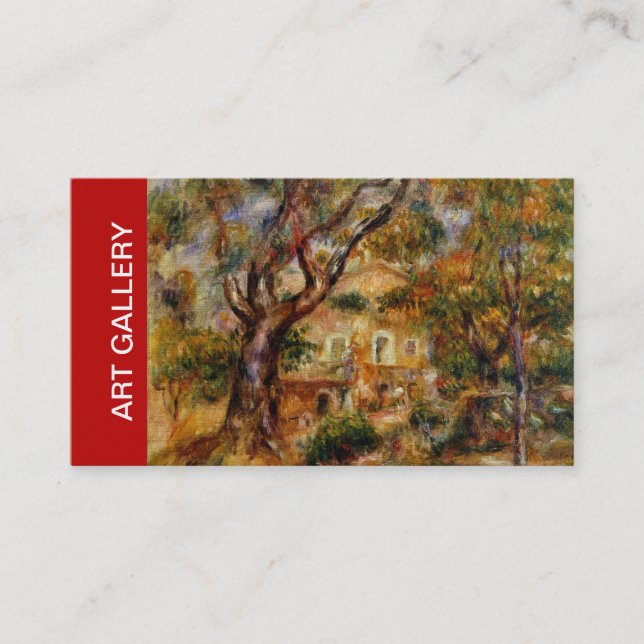 Tarjetas de visita de la Galería de arte (Anverso)