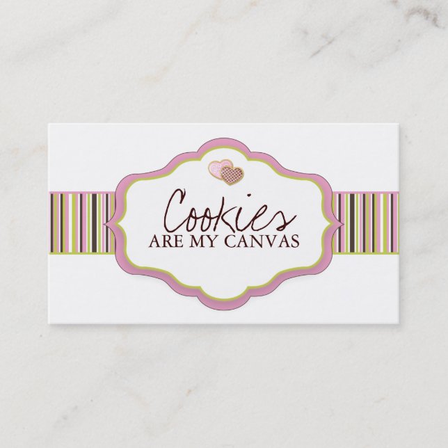 Tarjetas de visita de la galleta (Anverso)