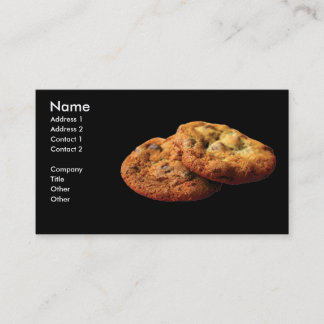 Tarjetas de visita de la galleta