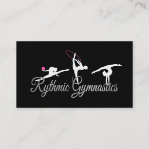 Tarjetas de visita de la gimnasia rítmica