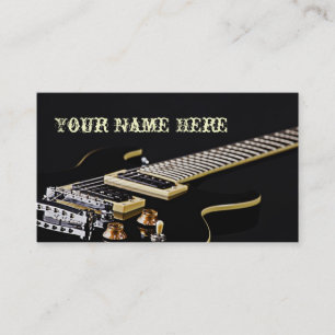 Tarjetas de visita de la guitarra