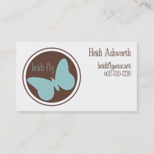 tarjetas de visita de la Heidi-mosca