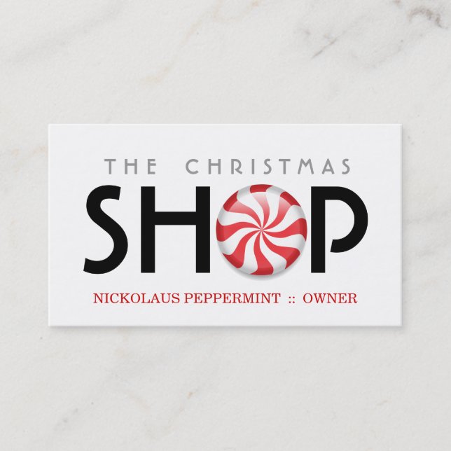 Tarjetas de visita de la hierbabuena (Anverso)