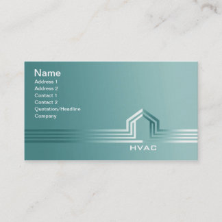 Tarjetas de visita de la HVAC