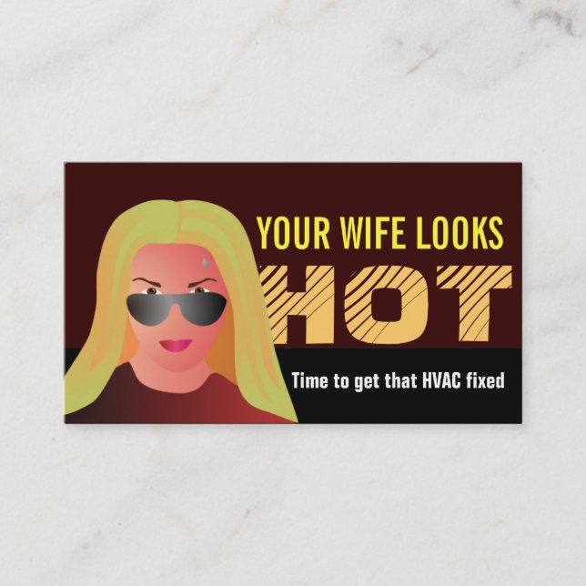 Tarjetas de visita de la HVAC (Anverso)