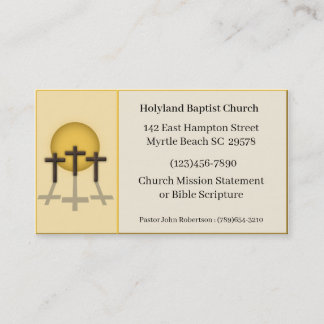 Tarjetas de visita de la iglesia